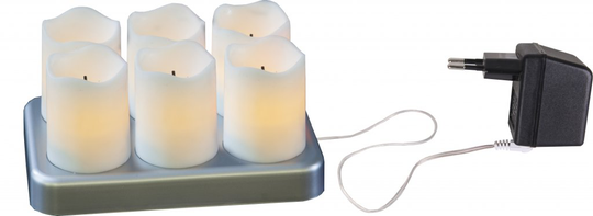 LED Light 6-pack Chargeme (Valkoinen)