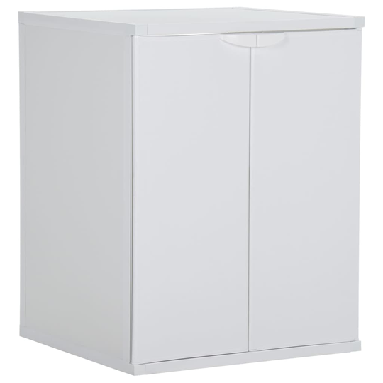 vidaXL Pesukonekaappi valkoinen 68,5x64,5x88 cm PVC