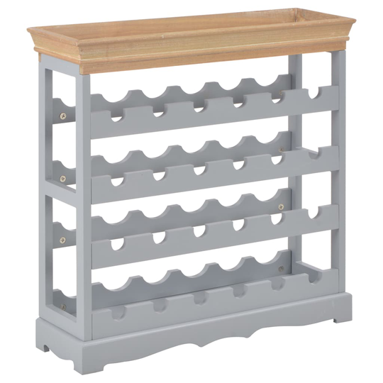 vidaXL Viinikaappi harmaa 70x22,5x70,5 cm MDF