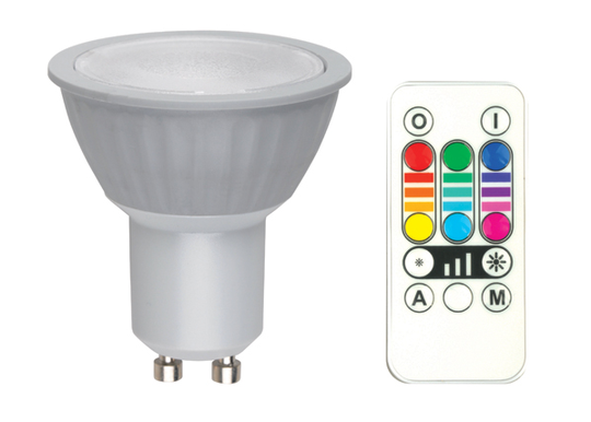 RGB LED lamppu GU10