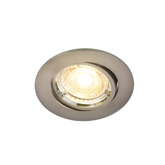 Carina Smart -LED-uppovalo, 3 kpl, pyöreä, nikkeli