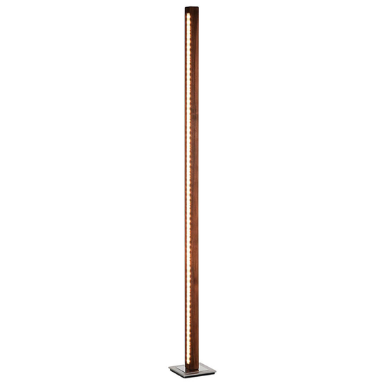 HerzBlut Leonora -LED-lattiavalo 161 cm, pähkinä