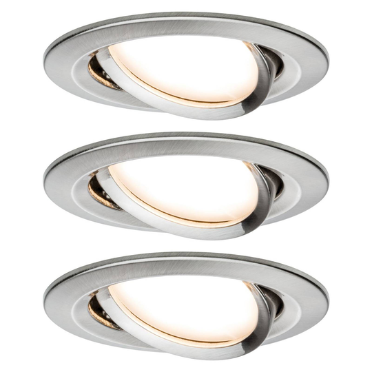 Paulmann Nova LED-kohdevalaisin 3 kpl, rauta