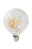 Filamenttikoristelamppu LED, himmennettävä pallolamppu, E27, 4 W, ø 95 mm, meripihka Amber
