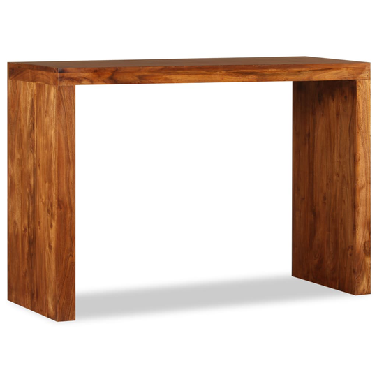 vidaXL Sivupöytä täysi puu hunajaviimeistelyllä 110x40x76 cm