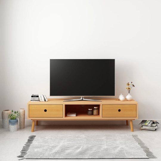 vidaXL TV-taso 120x35x35 cm täysi mänty
