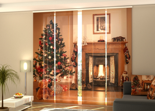 Puolipimentävä paneeliverho Fireplace 240x240 cm