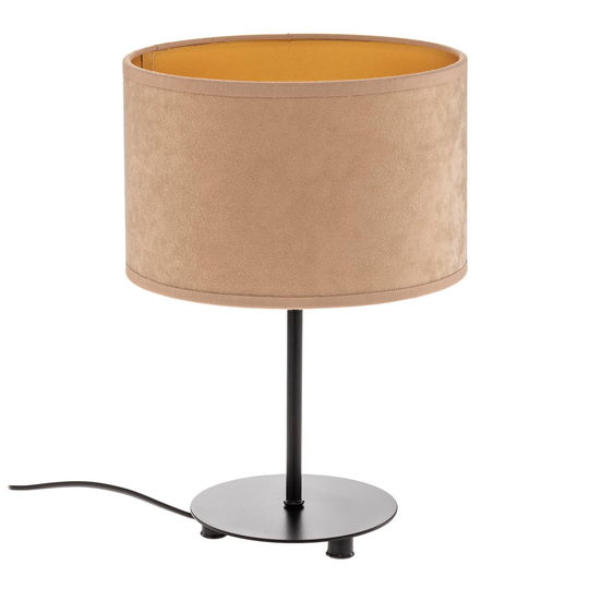 Pöytälamppu Golden Roller korkeus 30cm beige/kulta