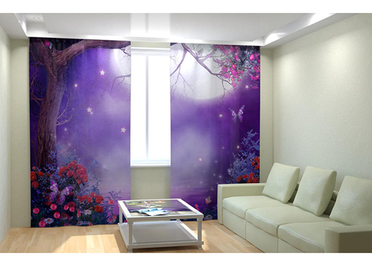 Kuvaverhot YÖLLÄ 300x260 cm