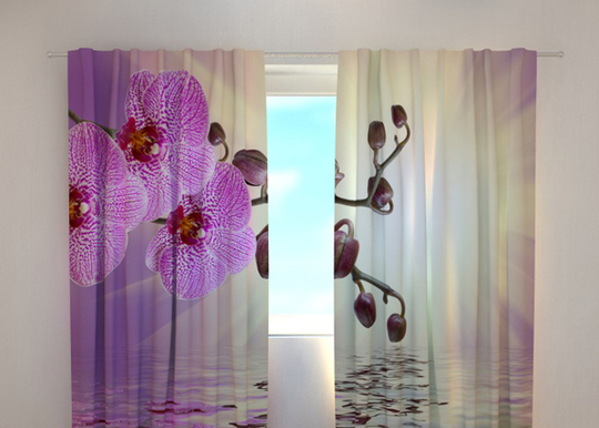 Pimentävä verho LILACEOUS ORCHID 240x220 cm