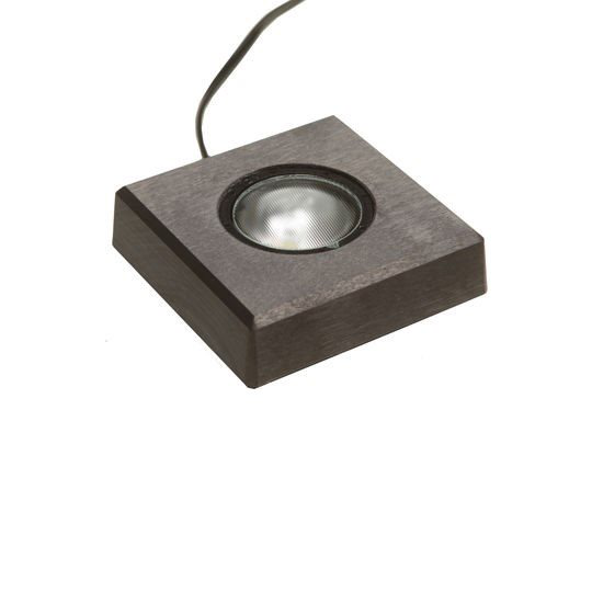 Ljusplatta 13x13cm LED (musta)