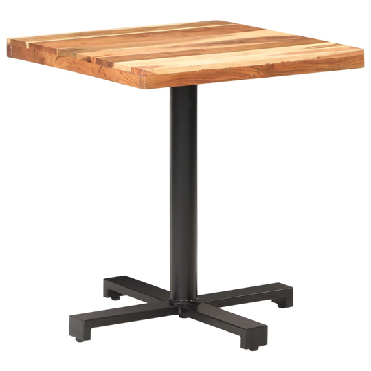 vidaXL Bistropöytä neliö 70x70x75 cm täysi akaasiapuu