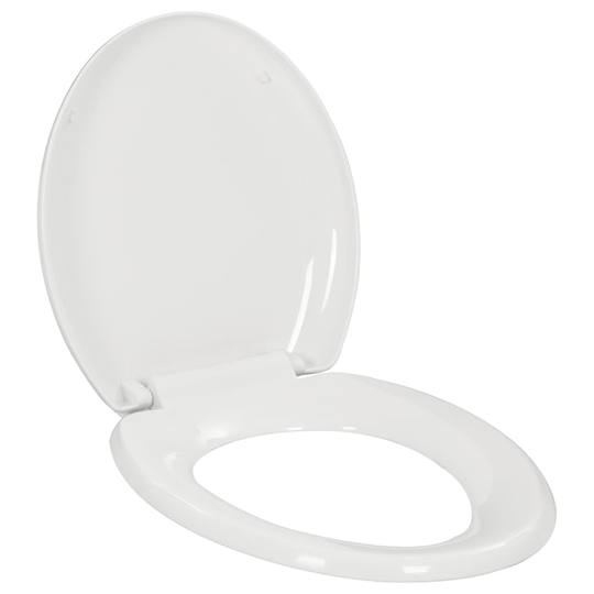 vidaXL Soft-close WC-istuin pikakiinnityksellä valkoinen