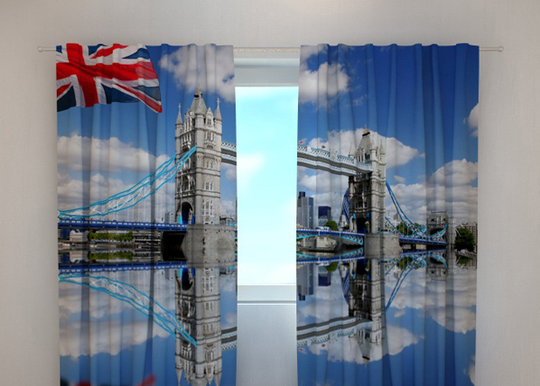 Pimentävä verho LONDON BRIDGE 240x220 cm