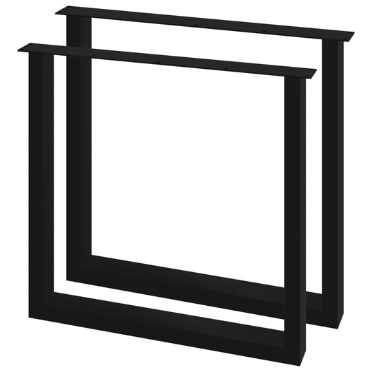 vidaXL Ruokapöydän jalat 2 kpl O-runko 80x72 cm
