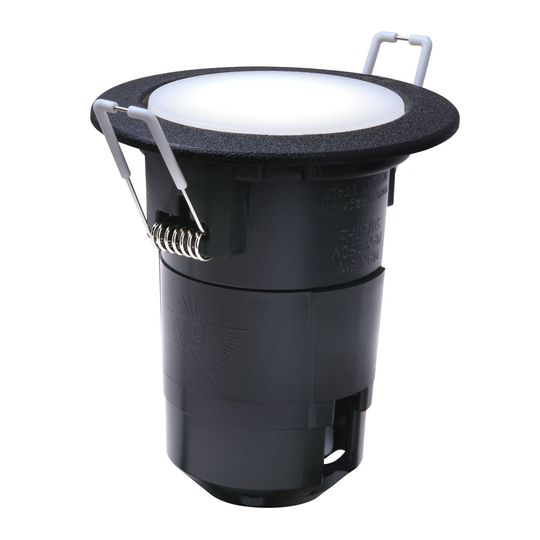 Teresa 90 -LED-alasvalo, GU10, CCT, 3,5 W, musta