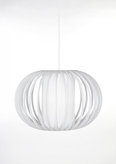 Plastband taklampa (valkoinen)