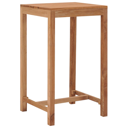 vidaXL Ulkobaaripöytä 60x60x105 cm täysi tiikki