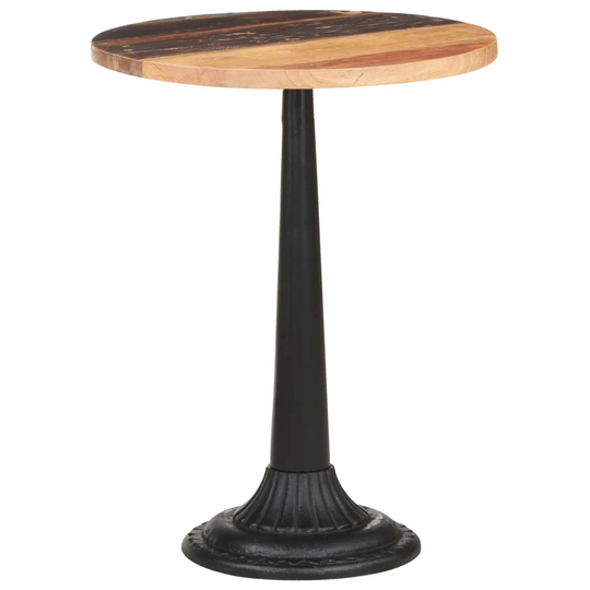 vidaXL Bistropöytä Ø60x76 cm kierrätetty täyspuu