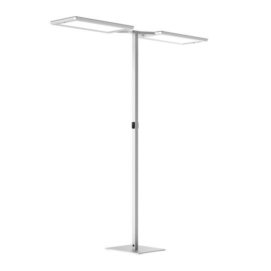 LED-lattiavalaisin Yara.double 4000K PIR, hopea