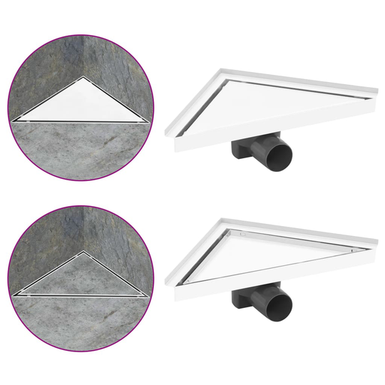 vidaXL Suihkukaivo 2-in-1 kannella 25x25 cm ruostumaton teräs