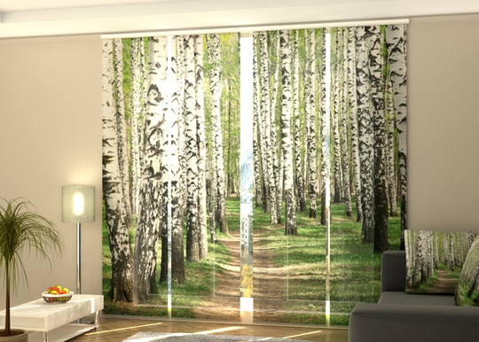 Pimentävä paneeliverho Birch forest 240x240 cm