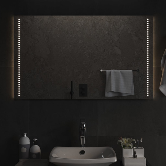 vidaXL Kylpyhuoneen LED-peili 60x100 cm