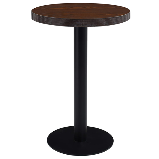 vidaXL Bistropöytä tummanruskea 60 cm MDF