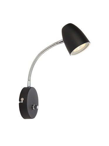 Sandnes reading lamp (musta)