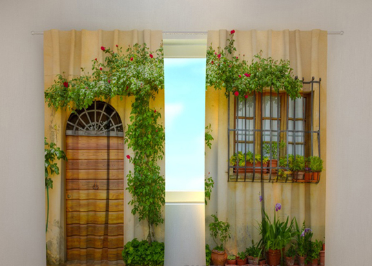 Pimennysverho FLOWERS BY THE DOOR 240x220 cm