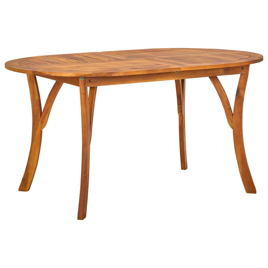 vidaXL Puutarhapöytä 150x90x75 cm täysi akaasiapuu