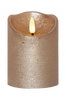 Pöytäkynttilä Flamme Rustic LED 10 cm Kulta