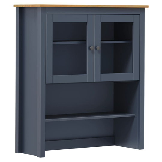 vidaXL Senkin yläosa Hill Range harmaa 90x33x100 cm täysi mänty