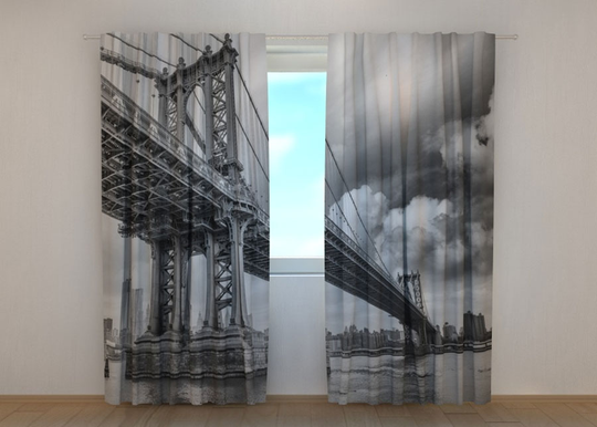 Pimennysverho BLACK AND WHITE BRIDGE 240x220 cm
