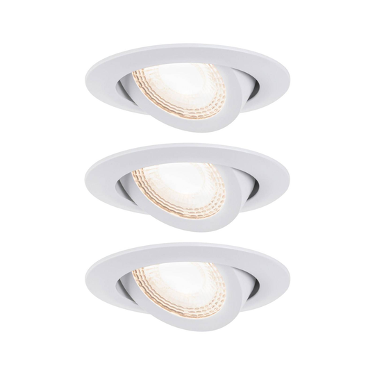 Paulmann-LED-uppovalo 93388, 3 x 4,8 W valkoinen