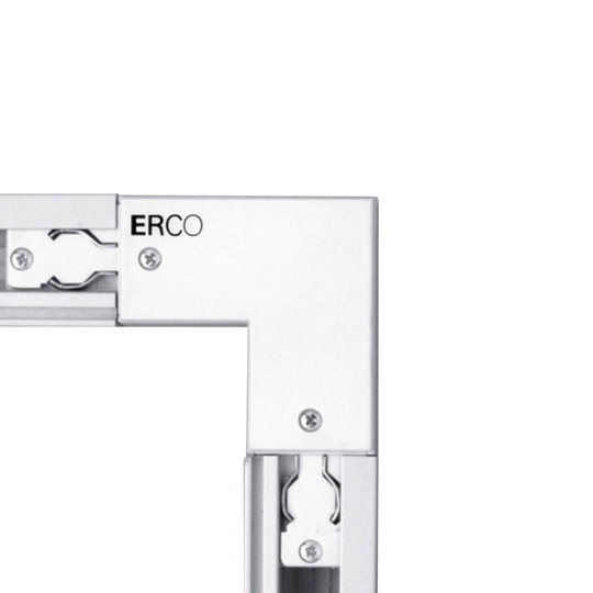 ERCO 3-vaihekulmaiitin, suojajohdin sisä valkoinen
