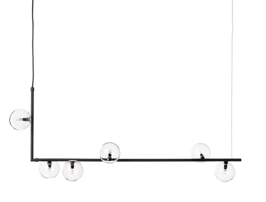 Air 73cm ceiling light (musta)