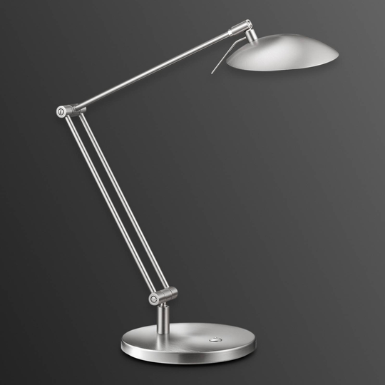 Mainio LED-työpöytävalaisin Coira, matta nikkeli