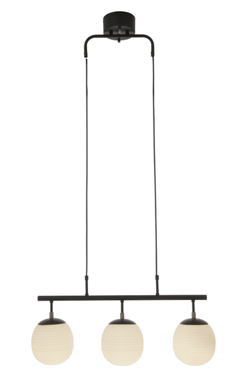 Rille ceiling lamp (musta)