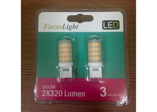 LED lamppu G9 3,5 W 2 kpl