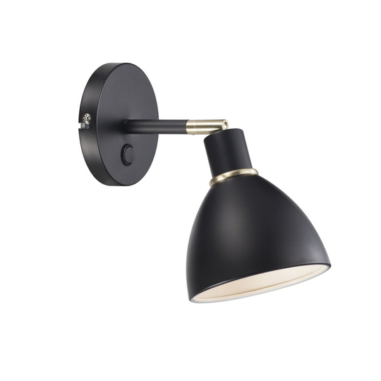 Ray wall lamp (musta)