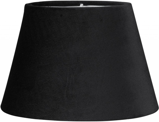 Oval velvet 20cm (musta)