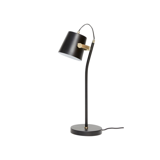 Skrivbordslampa svart/guld Hubsch (musta)
