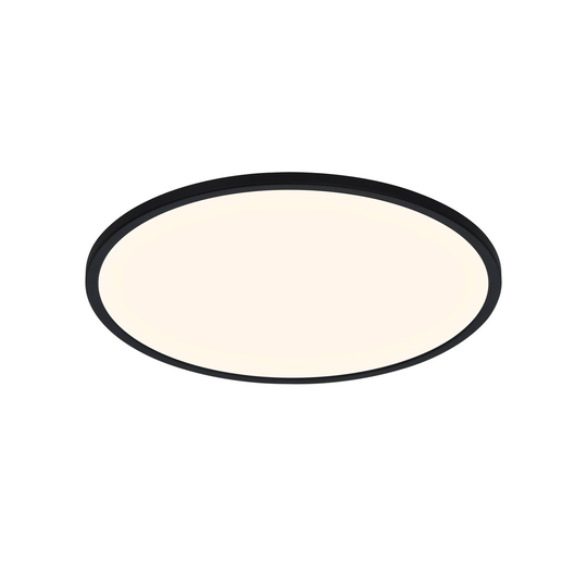 Oja Smart -LED-kattovalaisin, musta, Ø 42 cm