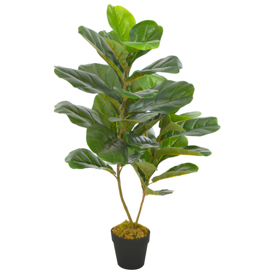 vidaXL Tekokasvi lyyraviikuna ruukulla vihreä 90 cm