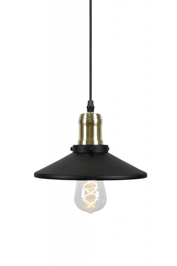 Disc pendant (musta)