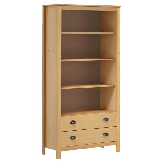 vidaXL Kirjahylly Hill Range hunajanruskea 85x37x170,5 cm täysi mänty