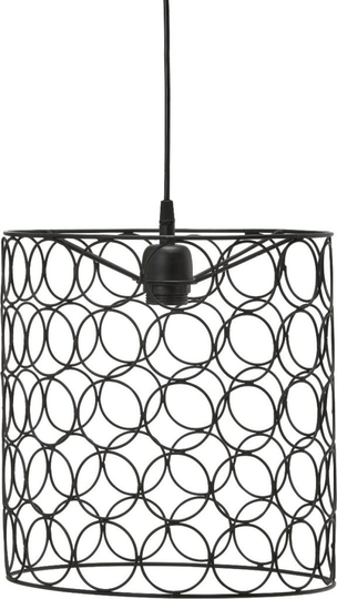Ring ceiling light 30cm (musta)