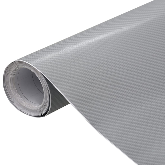 vidaXL Auton päällystekalvot 2 kpl 4D hopea 100x150 cm + 50x150 cm