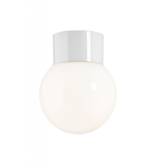 Classic badrumslampa blank glob (valkoinen)